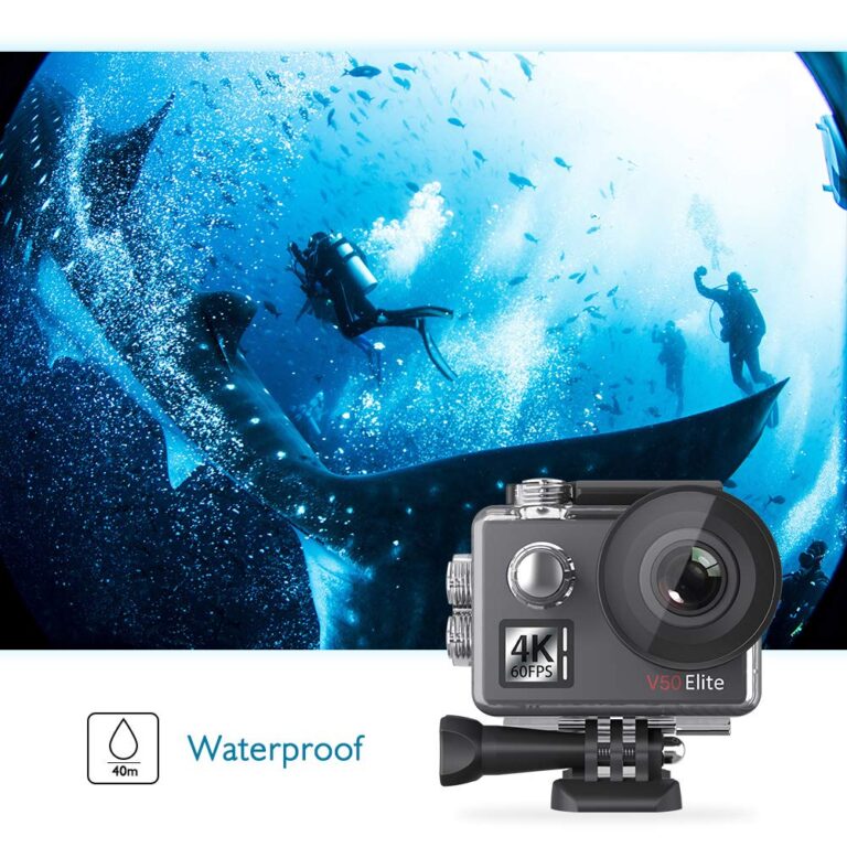 AKASO V50 Elite 4K60fps Touch Screen WiFi Action Camera Voice Control EIS 131 feet Waterproof Camera 8X Zoom Remote Control (with 64GB MicroSD Card) - Image 5