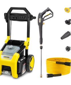 Kärcher Pressure Washer K2100PS, Max 2625 PSI, 3 Spray Nozzles, Detergent Tank, For Cars, Driveways, Siding, Patios, 2.07 max. GPM