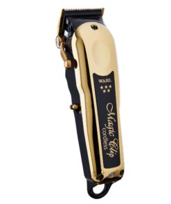 Wahl Professional 5 Star Cordless Magic Clip Gold High Performance Hair Clipper 100 Minute Run Time Lithium Ion Gold