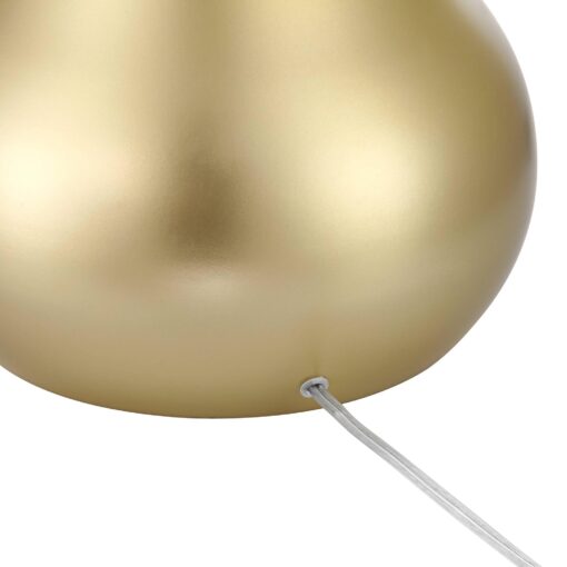 Possini Euro Design Moderne Mid Century Modern 62" Tall Standing Floor Lamp Droplet Foot Switch Metal Soft Gold Finish Living Room Bedroom House Reading Office Home Decor Entryway White Drum Shade - Image 4