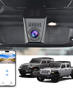 Mangoal 4K Dash Cam Custom Fit for Jeep Gladiator JT 2018 2019 2020 2021 2022 2023 2024 Mojave Overland & Wrangler JL 2018-2024 etc,Integrated OEM Look, UHD 2160P, App & WiFi,64GB Card