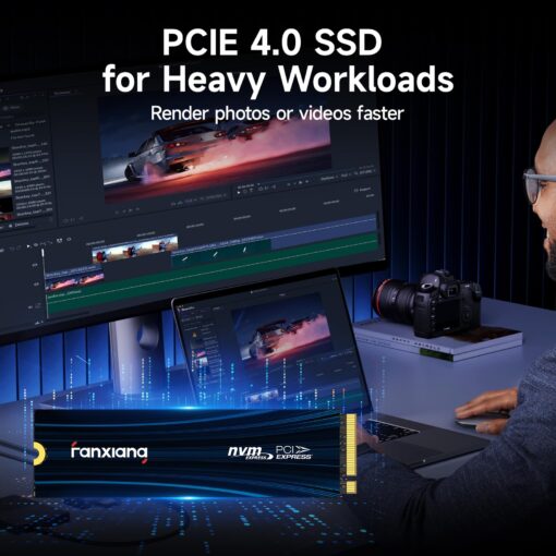 fanxiang 4TB PCIe NVMe SSD Gen 4 Gaming SSD M.2 2280, Up to 7300MB/s Compatible with PS5, Internal Solid State Drive for Gamers, Professionals, Creators S880E - Image 3