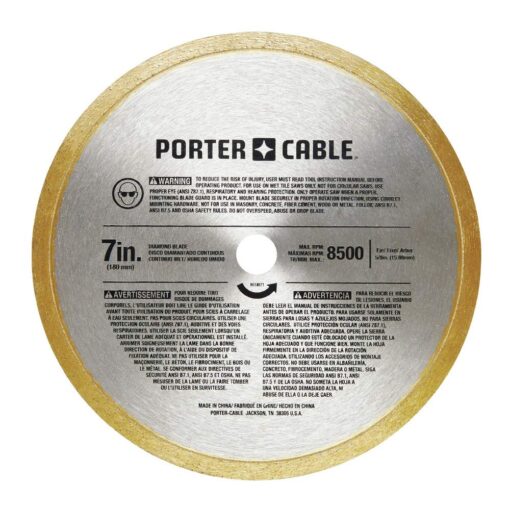 PORTER-CABLE Tile Saw, Wet Saw with 7-inch Cutting Capacity and On-Board Cutting Guide (PCE980) - Image 4