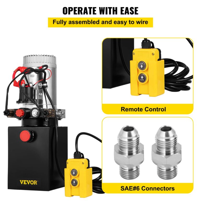 Vevor Hydraulic Pump 4 Quart Double Acting for Dump Trailer Car Lifting - Image 6