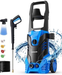 EVEAGE Electric Powerful Pressure Washer - 3500PSI Max 2.5GPM Power Washer with 20FT Hose 4 Quick Connect Nozzles, Soap Tank Clean Cars, IPX5 Car Wash Machine/Car/Driveway/Patio Clean
