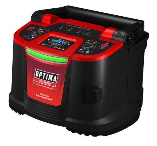 OPTIMA D1200+ 12 Volt Performance Battery Charger and Maintainer for 12v Starting Batteries Including OPTIMA Hypercore Lithium, AGM and Flooded Batteries