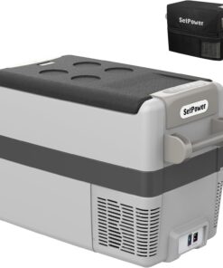 Setpower AJ40 Portable Refrigerator with Cover 42 Quart Electric Cooler 12 Volt Refrigerator Car Fridge Car for Truck Van RV Camping Travel Fishing