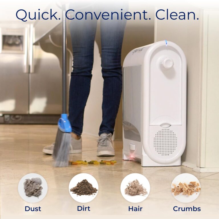 EyeVac Pro Touchless Vacuum Automatic Dustpan - Ultra Fast & Powerful - Great for Sweeping Salon Pet Hair Food Dirt Kitchen, Corded Canister Vacuum, Bagless, Automatic Sensors, 1400 Watt (White) - Image 4