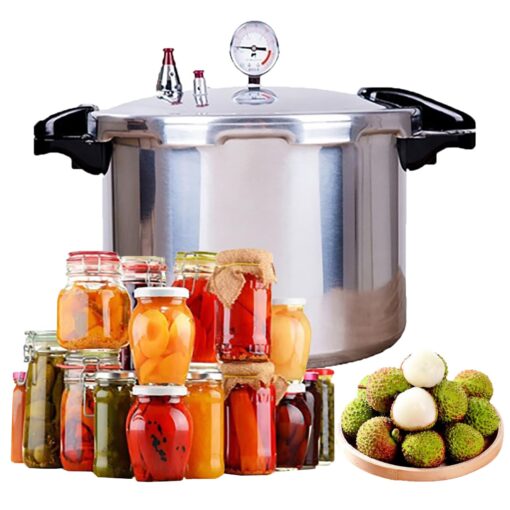 15 Quart Pressure Canner Cooker & all american pressure canners for canning & water bath canner | Pressure Gauge & Pressure Regulator | Compatible:natural gas-open flame & With 1 steaming tray - Image 6