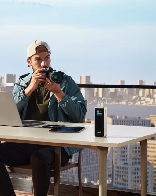 Anker Prime Power Bank, 27,650mAh 3-Port 250W Portable Charger for Travel, TSA-Approved, Smart App, for MacBook Pro/Air, iPhone 16/15/14 Series, Samsung, Laptops, and More (Charging Base Not Included) - Image 2