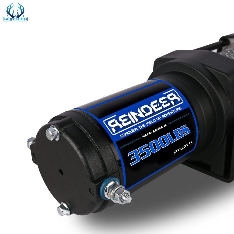 REINDEER New 12V Winch 3500 lb Load Capacity Electric Winch Kit for ATV UTV Steel Cable Wire Rope with Hawse Fairlead Waterproof IP67 with Wireless Remotes - Image 3