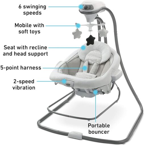Graco DuetConnect LX Seat & Bouncer, Redmond - Image 6