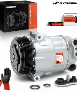 A-Premium Air Conditioner AC Compressor with Clutch Compatible with Maserati Ghibli 3.0L 2014-2019