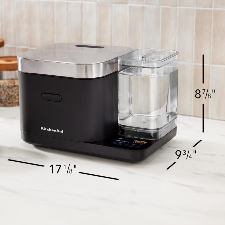 KitchenAid Grain and Rice Cooker 8 Cup with Automatically Sensing Integrated Scale + Water Tank, KGC3155BM - Image 2