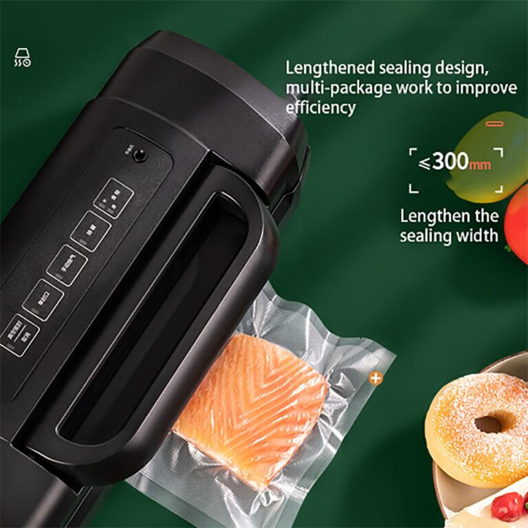 Vacuum Sealer Machine, 85Kpa Automatic Food Vacuum Sealer, Dry Moist Food Modes with Led Indicator Lights, Intelligent Touch Control, Automatic Sealing and Multi-function Buttons, For Home, Kitchen - Image 5
