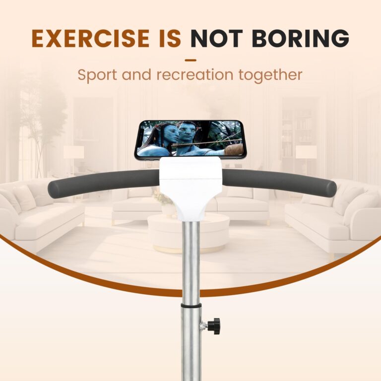 EILISON FIRMHOLD Handle Vibration Plate Exercise Machine for Lymphatic Drainage- Full Body Workout Vibration Platform for Weight Loss, 350lbs Vibration Plate for Beginners & Recovery (Handle Silver) - Image 5