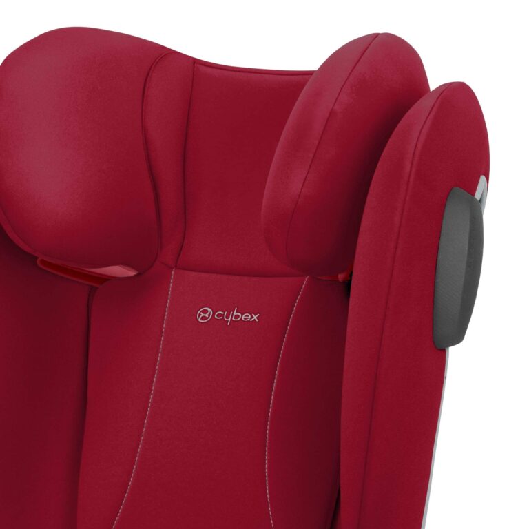 CYBEX Solution B2 fix+ Lux High Back Booster Seat, Lightweight Booster Seat, Secure Latch Installation, Linear Side Impact Protection, Reclining 12-Position Height Adjustable Headrest, Dynamic Red - Image 3