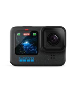 GoPro HERO12 Black - Waterproof Action Camera with 5.3K60 Ultra HD Video, 27MP Photos, HDR, 1/1.9" Image Sensor, Live Streaming, Webcam, Stabilization