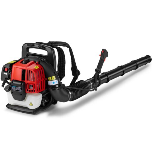 KEZERS Gas Powered Leaf Blower,52cc 2.0HP 2-Cycle Backpack Leaf Blower, 441CFM,180MPH,Air Cooling,Powerful Clearing Performance for Leaves,Snow,Garden,Street - BL-4301