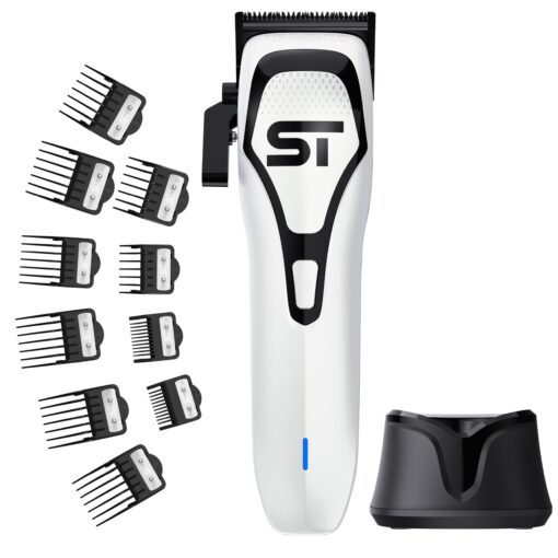 Supreme Trimmer Darkstar 72 Clipper with Magnetic Vector Motor | 180 Min Run Time, 9000 RPM Barber Hair Clipper | Low Noise, Professional Clipper DLC Blades | STC72