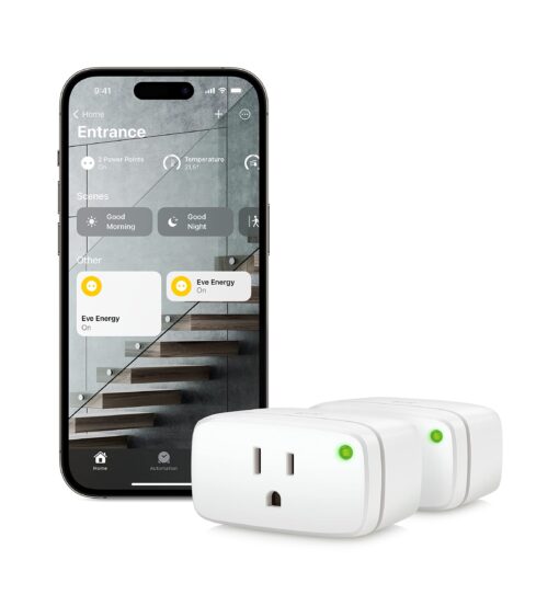 Eve Energy (2 Pack) Smart Plug and Eve Energy Strip - Apple HomeKit Enabled Smart Home Outlet Bundle - Image 7