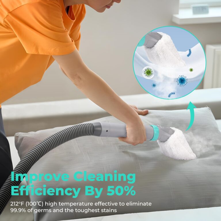 HAUSHOF Steam Portable Carpet and Upholstery Cleaner, Deep Couch Cleaner Machine with 3 Powerful Cleaning Modes for Pet Stains, Sofa, Rug, Mattress, Car Seat and Curtain, Spot & Stain Cleaner Included - Image 7