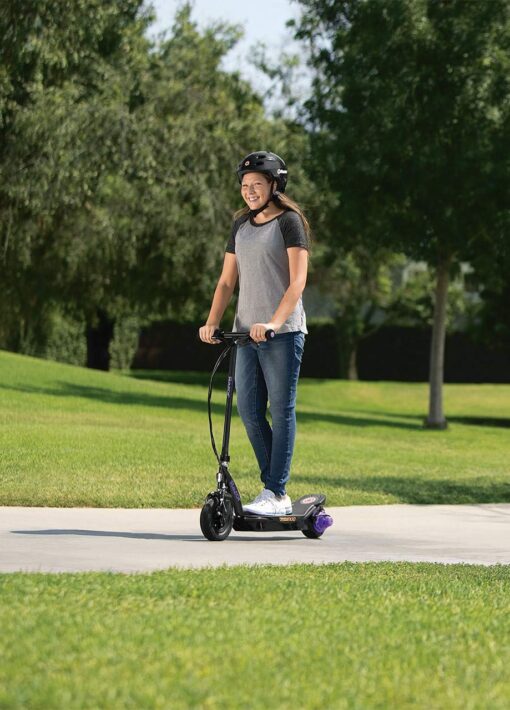 Razor Power Core E100 Electric Scooter - Aluminum Deck - Purple - FFP - Image 9