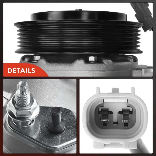 A-Premium Air Conditioner AC Compressor with Clutch Compatible with Jeep Compass Patriot 2009-2017 & Dodge Caliber 2009-2012, 1.8L 2.0L 2.4L - Image 3