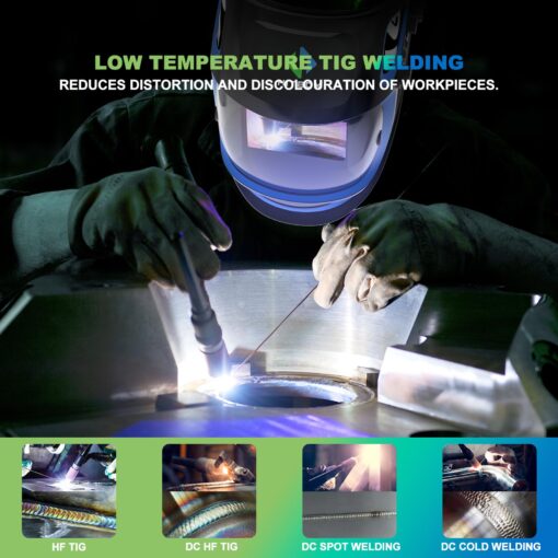HITBOX Cold TIG Welder with Pulse, 110V/220V 200Amp DC Professional Aluminum Welding Machine Featuring Stick/MMA/IGBT, Exquisite All-Round Arc Welder, Offering You Excellent Cost Performance(HBT2000P) - Image 3