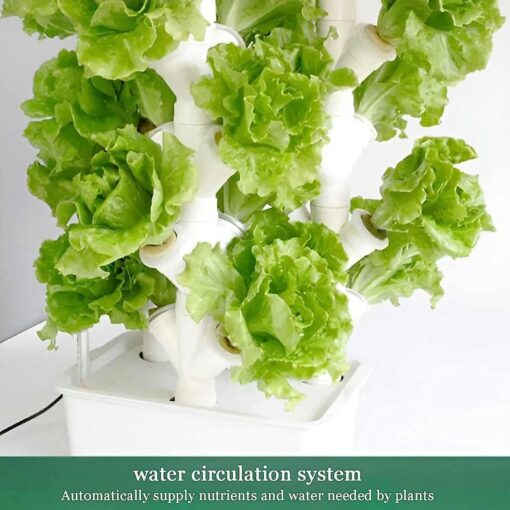 Desktop Growing Stand, Vertical Growing Tower, 2/3/4 Column Hydroponic Growing Kit, Hydroponic Tower Growing System, DIY Soilless Garden Tower, Gift for Gardening Enthusiasts 3columns - Image 2
