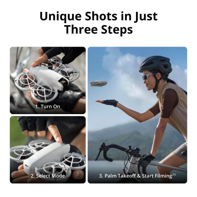 DJI Neo, Mini Drone with 4K UHD Camera for Adults, 135g Self Flying Drone that Follows You, Palm Takeoff, Subject Tracking, QuickShots, Stabilized Video, Built-In Propeller Guard (Controller-Free) - Image 9