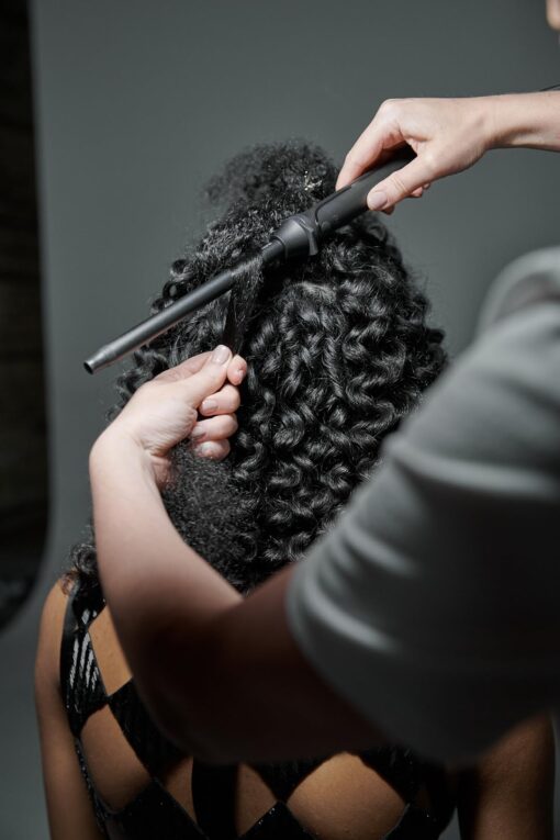 ghd Thin Wand Hair Curler ― 0.5" Hair Curler Wand with Safer-for-Hair Styling Tool Temperature, Perfect Curling Wand to Create Tight Curls in Seconds with All Day Curl Hold ― Black - Image 3