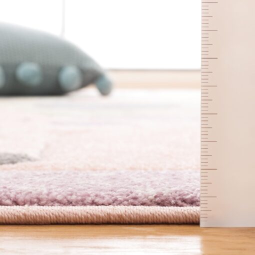 SAFAVIEH Carousel Kids 100 Collection Area Rug - 8' x 10', Blush Pink, Transitional Design, Stain Resistant, Ideal for High Traffic Areas in Living Room, Bedroom & Dining Room (CRK120U-8) - Image 3