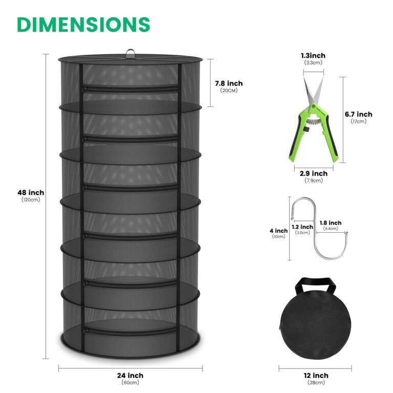 MARS HYDRO 4x4 Grow Tent (48"x48"x80") & 2 ft 6 Layers Drying Rack Combo Kit, Indoor Plant Growing Combo to Maximize Plant Yield for Hydroponics or Indoor Gardening - Image 2