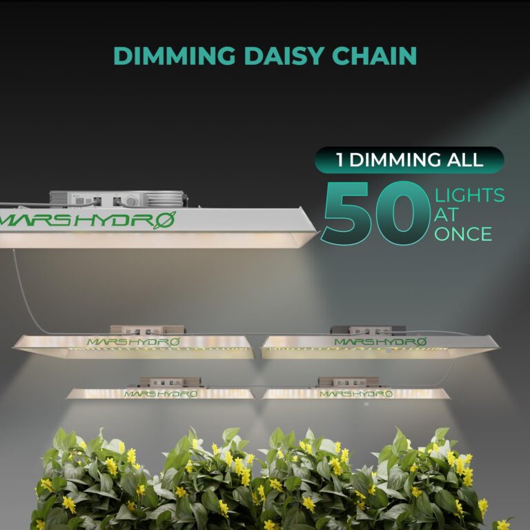 MARS HYDRO TS 3000 450W LED Grow Light for Indoor Plants Full Spectrum Commercial Grow Daisy Chain Plant Growing Lamp for 4x4 5x5ft Greenhouse & Grow Tent - Image 6