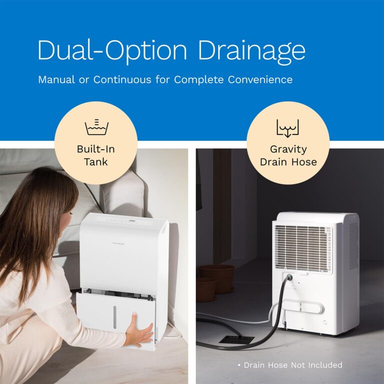 hOmeLabs 4,500 Sq. Ft WiFi-Enabled Dehumidifier - Powerful Humidity Control for Large Rooms & Basements - Robust Moisture Removal 50 pint (Previously 70 Pint) HME031003N - Image 6