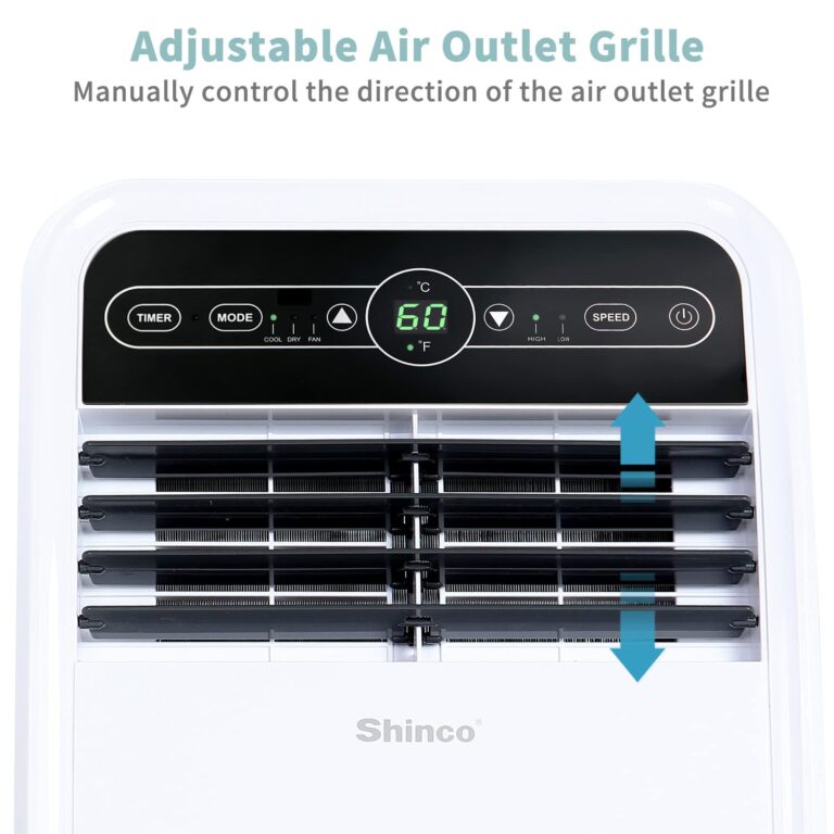 Shinco 8,000 BTU Portable Air Conditioner, AC Unit with Built-in Cool, Dehumidifier & Fan Modes for Room up to 200 sq.ft, Conditioner Remote Control, 24 Hour Timer, Installation Kit - Image 4
