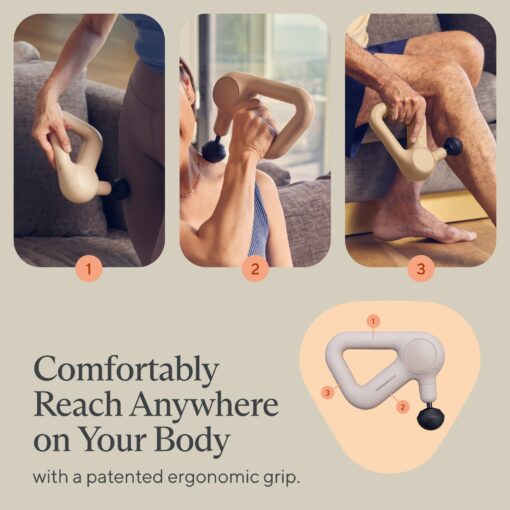 TheraGun Relief Handheld Percussion Massage Gun - Easy-to-Use, Comfortable & Light Personal Massager for Every Day Pain Relief Massage Therapy in Neck, Back, Leg, Shoulder and Body (Sand) - Image 5