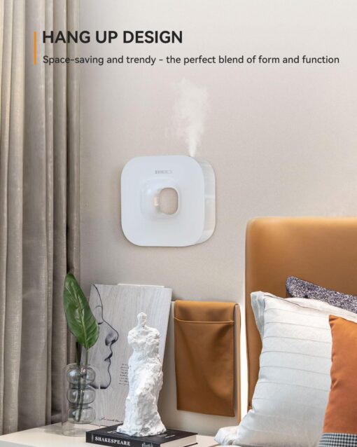 MEIDI Waterless Essential Oil Diffuser - Bluetooth Cordless Aromatherapy Diffuser with App Control, Smart Timer Setting, Hang-up Design and Wide Coverage for Home, Office, Hotel and SPA (White) - Image 5