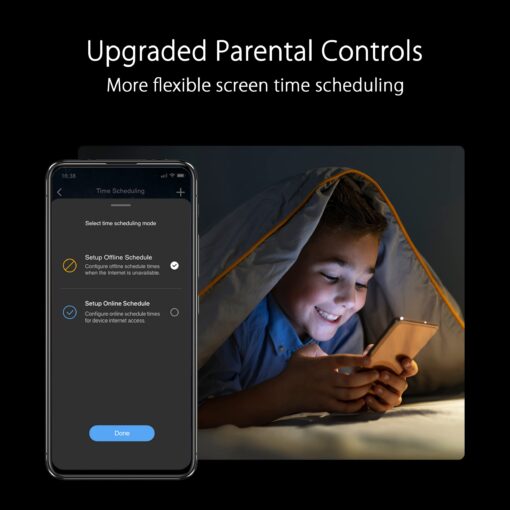 ASUS RT-AX88U PRO AX6000 Dual Band WiFi 6 Router, WPA3, Parental Control, Adaptive QoS, Port Forwarding, WAN aggregation, lifetime internet security and AiMesh support, Dual 2.5G Port - Image 5