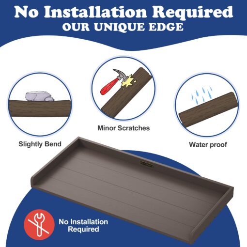 ClimbHope Washer Dryer Countertop HDPE No Installation - Washer and Dryer Topper Covers for The Top Laundry Room Organization and Storage Waterproof - Image 5