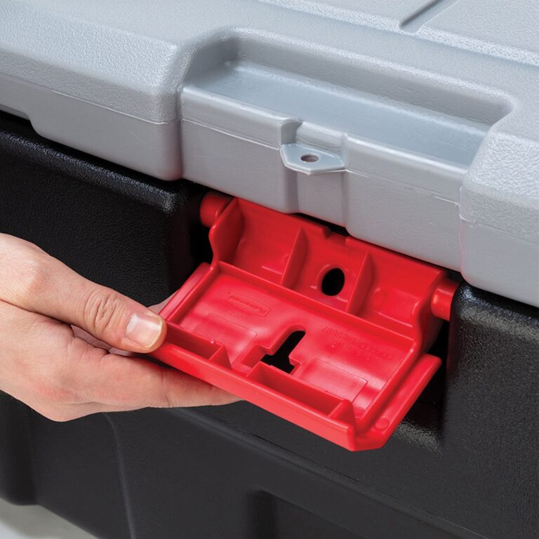 Rubbermaid ActionPacker️ 48 Gal with 8 Gal Containers Nested, Lockable Storage Bins, Industrial, Rugged Storage Container Bundle with Lids - Image 7