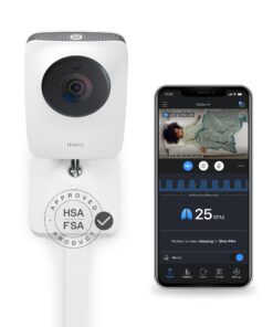 Miku Pro (Upgraded) Smart Baby Monitor Camera & Wall Mount, Real Time Breathing & Sleep Tracking, Contact Free, Instant Alerts, Safe Sleep, Requires Additional Monthly Membership