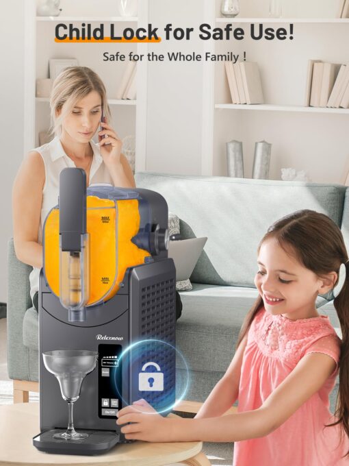 RELEXNOW Slushie Machine Frozen Drink Maker for Home with Self-Cleaning,No Ice Needed,DIY Slushy Maker for Slushie,Frappe,Milk Shake,Cocktail, Wine - Image 5