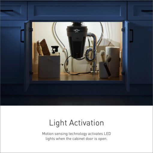Moen Chef Series 1 HP Continuous Feed Lighted Garbage Disposal with Sound Reduction for Under Sink, Power Cord Included, EXL100C - Image 7