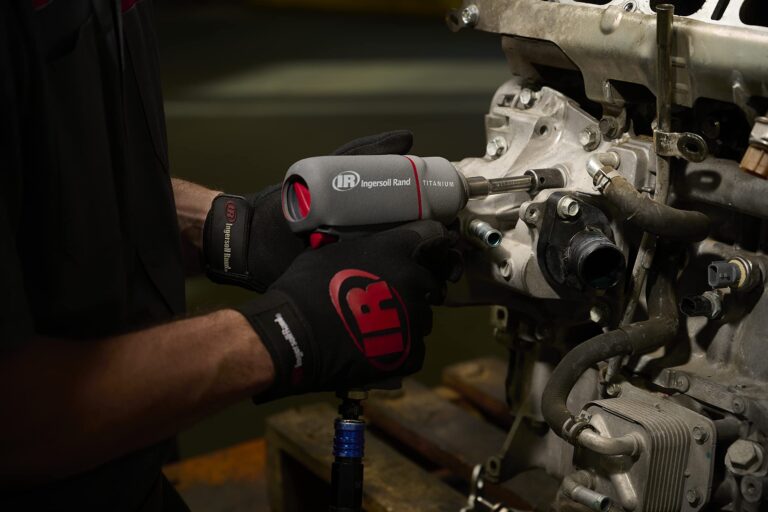 Ingersoll Rand 2115QTiMAX 3/8” Drive Air Impact Wrench, Quiet Tool, Lightweight 2.5 lb Design, Powerful Reverse Torque Output Up to 300 ft lbs, 7 Vane Motor, Max Control, Gray - Image 2