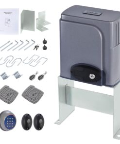 CO-Z Automatic Gate Opener with Wireless Gate Opener Keypad, 280W Sliding Door Opener Kit for 1400lb Doors, Smart Driveway Sliding Gate Opener with 20ft Driven Chain
