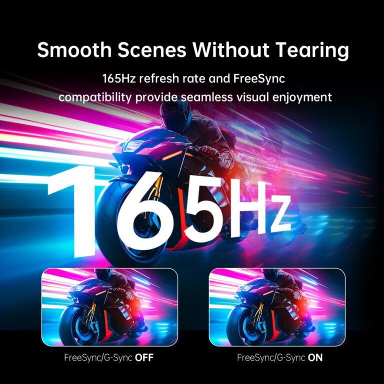 KTC 34 Inch Ultrawide Monitor, 165Hz WQHD 3440X1440 Curved Gaming Monitor, 1500R PC Monitor, HDR, FreeSync & G-Sync, HDMI, DisplayPort, VESA, Tilt Swivel Height Pivot Adjustment, H34S18S - Image 6