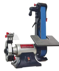 Bucktool Combo 2" x 42" Belt Sander 6" Bench Grinder, Knife Sharpener with Large Work Table BG2600 Upgraded Model