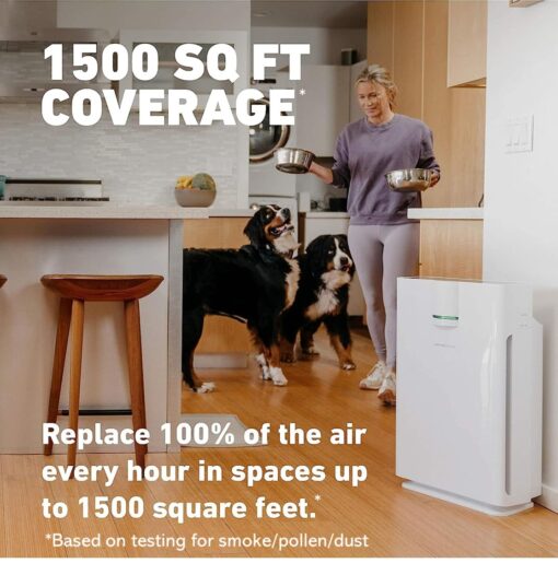 HATHASPACE HSP002 True HEPA Air Purifier for Home, Removes 99.9% of Dust, Smoke, Pet Dander, Odors, VOCs, Covers Up to 1500 Sq. Ft, Quiet Air Cleaner with Smart Sensor for Bedroom & Large Rooms - Image 5